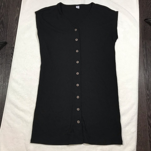 Old Navy Dresses & Skirts - Old Navy Black Ribbed Knit Dress
